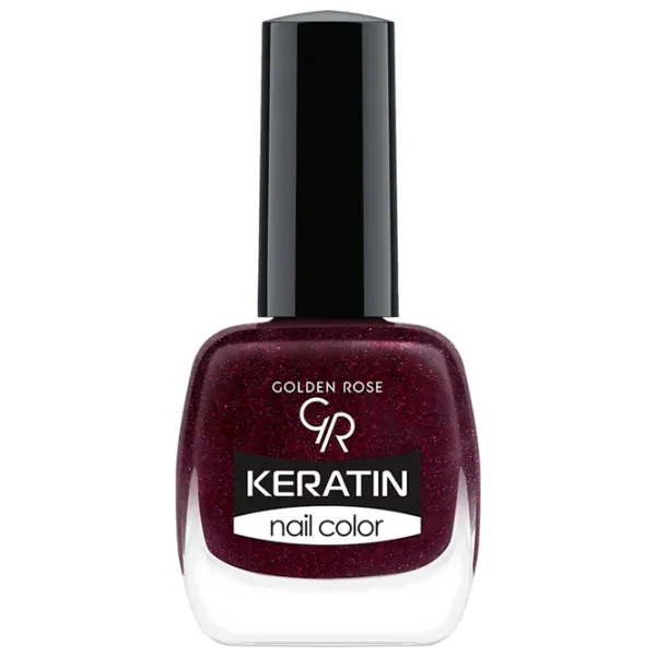 Лак для ногтей Golden Rose Keratin Nail Color 10.5 мл/ Пурпурный photo 1