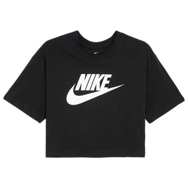 Tricou pentru femei Nike W Nsw Tee Essntl Crp Icn Ftra Bumbac/ Black photo 1
