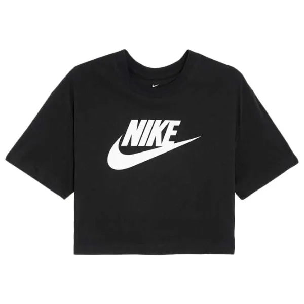 Футболка для женщин Nike W Nsw Tee Essntl Crp Icn Ftra Хлопок/ Черный photo 1