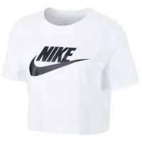 Футболка для женщин Nike W Nsw Tee Essntl Crp Icn Ftra Хлопок/ Белый