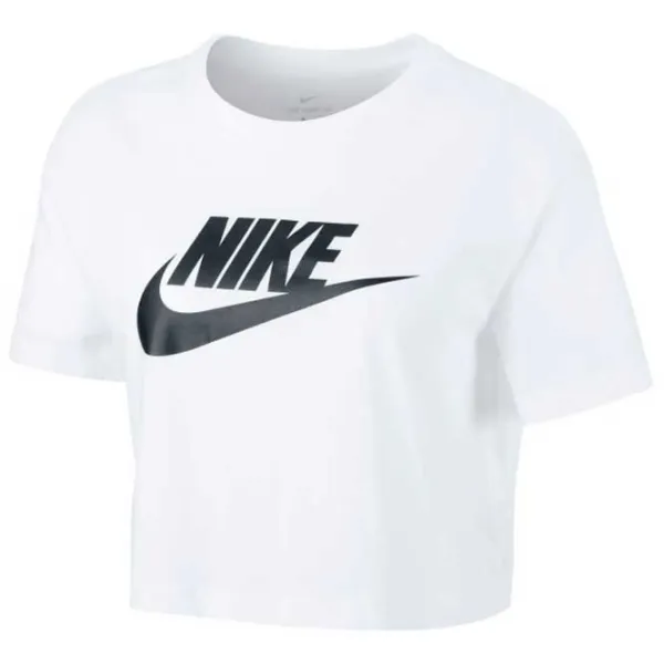 Tricou pentru femei Nike W Nsw Tee Essntl Crp Icn Ftra Bumbac/ White photo 1 Tricou pentru femei Nike W Nsw Tee Essntl Crp Icn Ftra Bumbac/ White photo 1