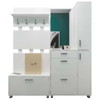 Set pentru antreu Fabrik Home Mirella 1800 LPAL / Frasin alb