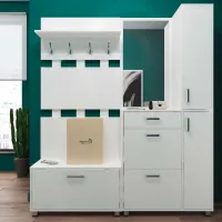 Set pentru antreu Fabrik Home Mirella 1800 LPAL / Frasin alb photo 7