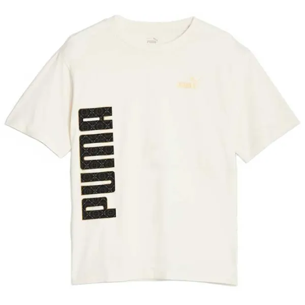 Футболка для женщин Puma Power Logo Love Colorblock Tee Хлопок/ Белый photo 1