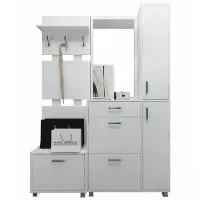 Комплект для прихожей Fabrik Home Mirella 1500 ЛДСП/ Белый ясень