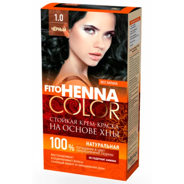Краска для волос Henna Сolor 4670017927520 Код цвета: 1.0, 115 мл photo 1 Краска для волос Henna Сolor 4670017927520 Код цвета: 1.0, 115 мл photo 1