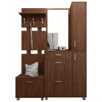 Комплект для прихожей Fabrik Home Mirella 1500 ЛДСП/ Орех каменный