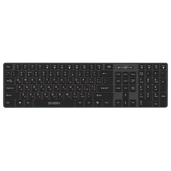 Tastatură Sven KB-E5300W Fără fir/ Black photo 1