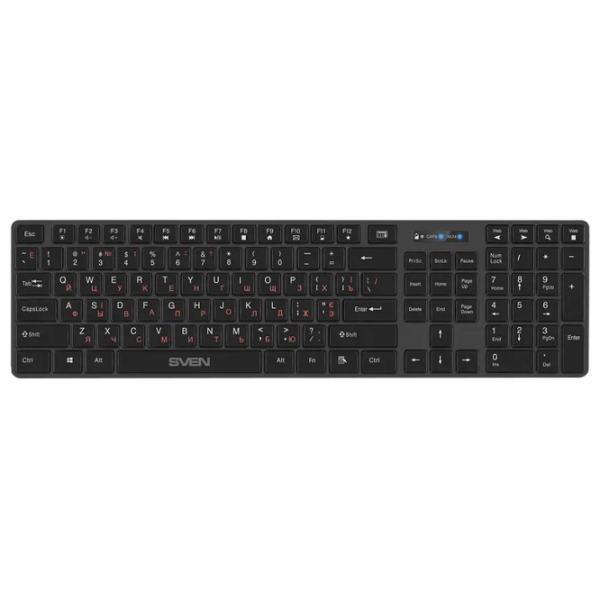 Tastatură Sven KB-E5300W Fără fir/ Black photo 1