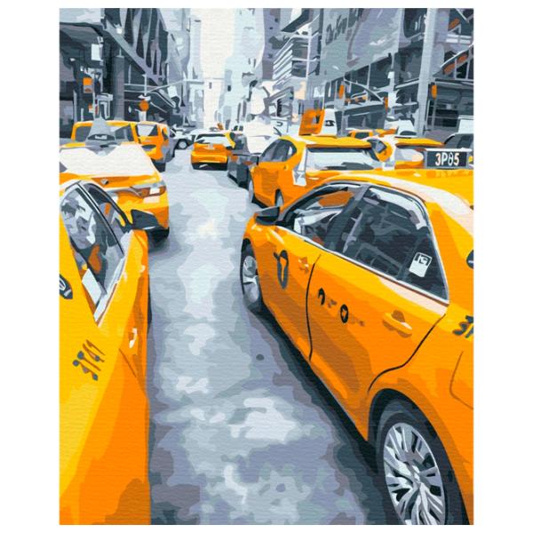 Pictură pe numere BrushMe Taxi din New York 50 x 40 cm/ Verticală photo 1 Pictură pe numere BrushMe Taxi din New York 50 x 40 cm/ Verticală photo 1
