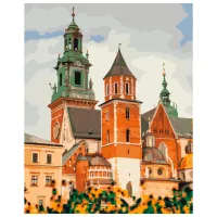 Картина по номерам BrushMe Вавельский замок в Кракове 50 x 40 см/ Вертикальная
