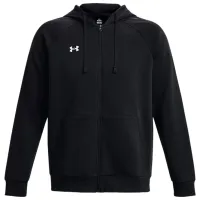 Hanorac pentru bărbați Under Armour UA Rival Fleece FZ Hoodie-BLK Drept/ Black
