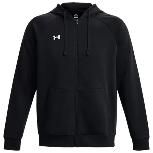 Hanorac pentru bărbați Under Armour UA Rival Fleece FZ Hoodie-BLK Drept/ Black photo 1