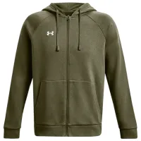 Толстовка для мужчин Under Armour UA Rival Fleece FZ Hoodie-GRN Прямой/ Зелёный