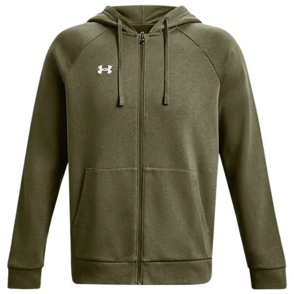 Hanorac pentru bărbați Under Armour UA Rival Fleece FZ Hoodie-GRN Drept/ Green photo 1 Hanorac pentru bărbați Under Armour UA Rival Fleece FZ Hoodie-GRN Drept/ Green photo 1