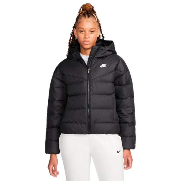 Куртка для женщин Nike W Nsw Sf Dwn Wr Hd Jkt S/ Черный photo 1