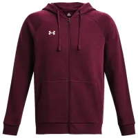 Толстовка для мужчин Under Armour UA Rival Fleece FZ Hoodie-MRN Прямой/ Красный