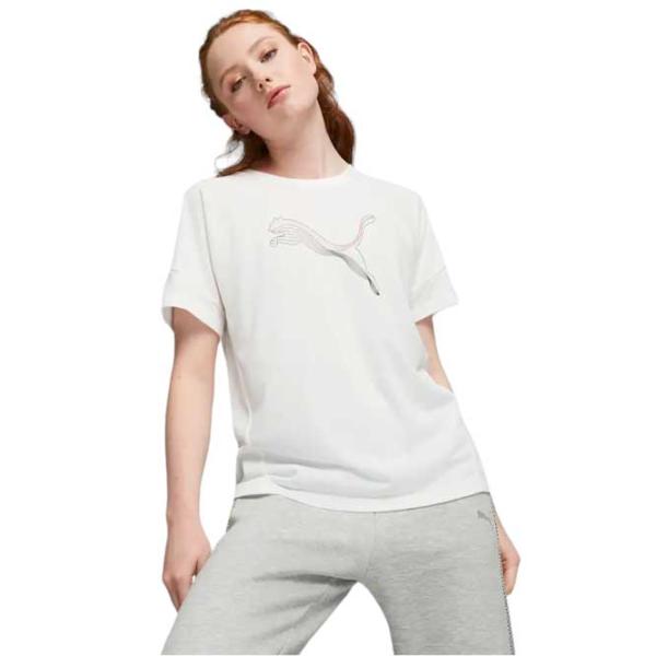Tricou pentru femei Puma Evostripe Tee 35% viscoză/ White photo 1