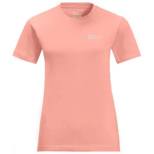 Tricou pentru femei Jack Wolfskin Essential T W Bumbac/ Pink photo 1 Tricou pentru femei Jack Wolfskin Essential T W Bumbac/ Pink photo 1