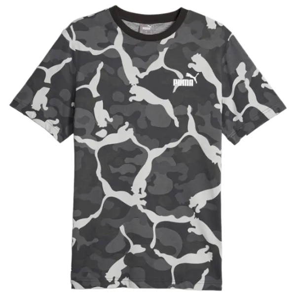 Tricou pentru bărbați Puma Ess+ Camo Aop Tee 100% bumbac/ Black photo 1