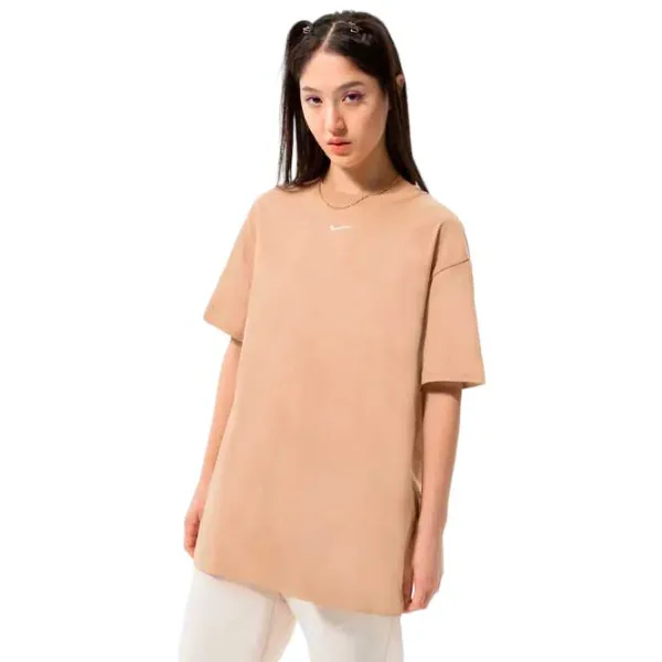 Tricou pentru femei Nike W Nsw Essntl Tee Bf Lbr Bumbac/ Beige photo 1 Tricou pentru femei Nike W Nsw Essntl Tee Bf Lbr Bumbac/ Beige photo 1