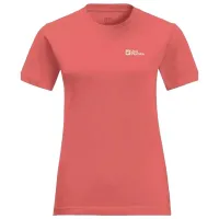 Tricou pentru femei Jack Wolfskin Essential T W Bumbac/ Nebula Pink