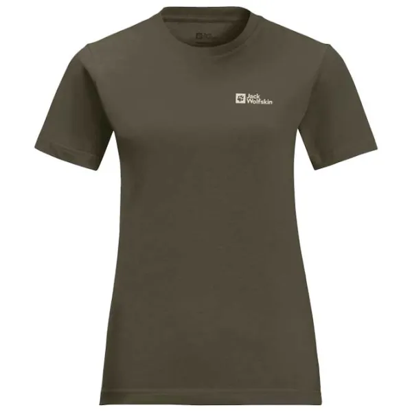 Tricou pentru femei Jack Wolfskin Essential T W Bumbac/ Alb antic photo 1 Tricou pentru femei Jack Wolfskin Essential T W Bumbac/ Alb antic photo 1