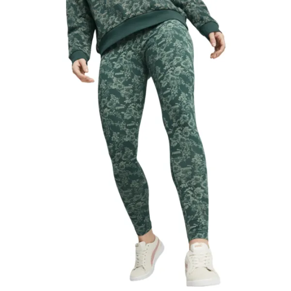 Тайтсы для женщин Puma Ess+ Floral Vibes Aop M/ Зелёный photo 1 Тайтсы для женщин Puma Ess+ Floral Vibes Aop M/ Зелёный photo 1