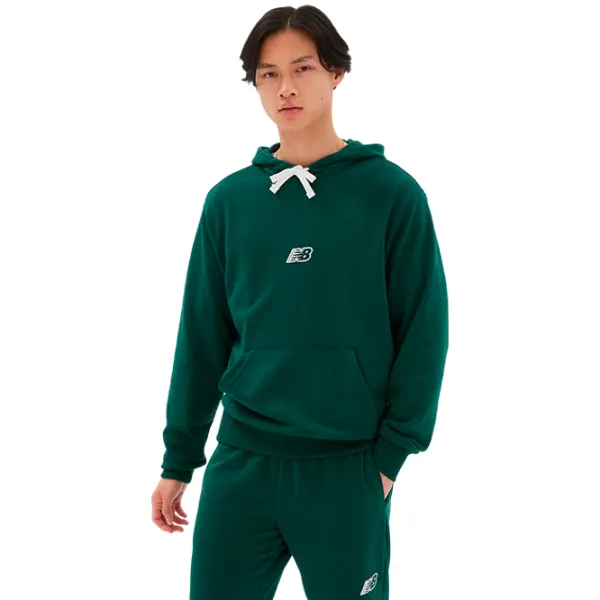 Hanorac pentru bărbați New Balance Hoodie Essentials Fleece Drept/ Green photo 1 Hanorac pentru bărbați New Balance Hoodie Essentials Fleece Drept/ Green photo 1