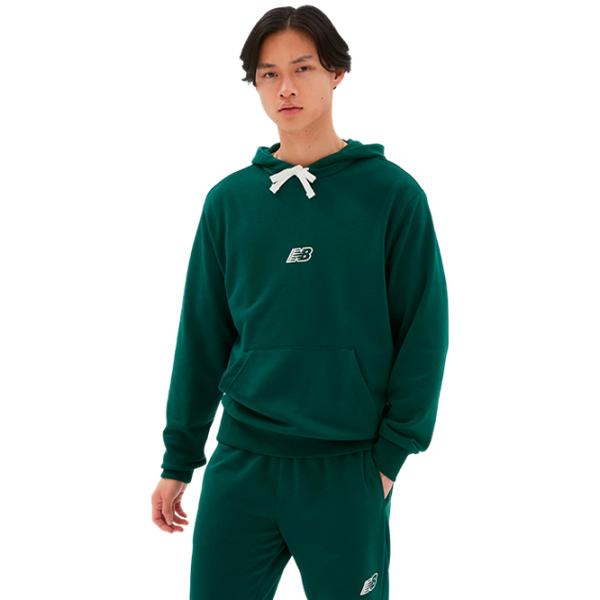 Hanorac pentru bărbați New Balance Hoodie Essentials Fleece Drept/ Green photo 1 Hanorac pentru bărbați New Balance Hoodie Essentials Fleece Drept/ Green photo 1