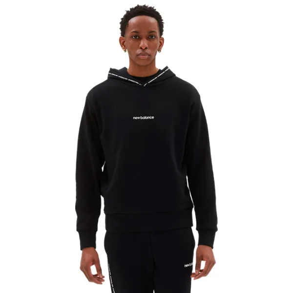 Толстовка для мужчин New Balance Hoodie Essentials Fleece Прямой/ Черный photo 1 Толстовка для мужчин New Balance Hoodie Essentials Fleece Прямой/ Черный photo 1