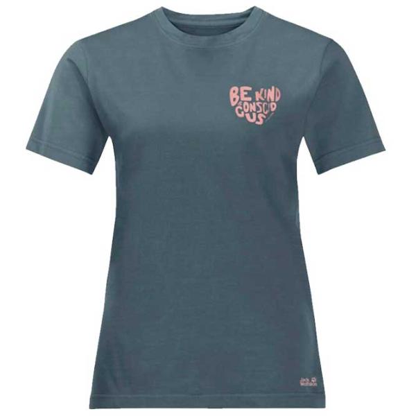 Tricou pentru femei Jack Wolfskin Nature T W Bumbac/ Blue photo 1 Tricou pentru femei Jack Wolfskin Nature T W Bumbac/ Blue photo 1