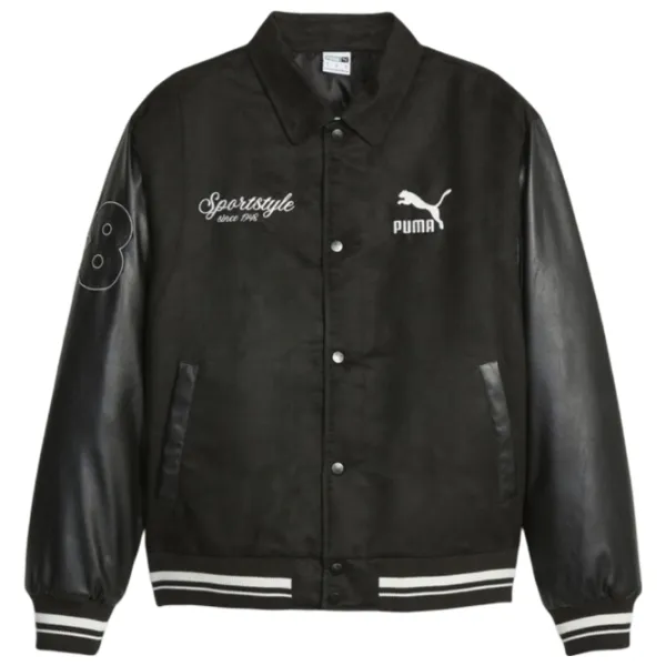 Scurtă pentru bărbați Puma Team Varsity Demisezon/ Black photo 1 Scurtă pentru bărbați Puma Team Varsity Demisezon/ Black photo 1