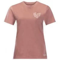 Футболка для женщин Jack Wolfskin Nature T W Хлопок/ Розовый