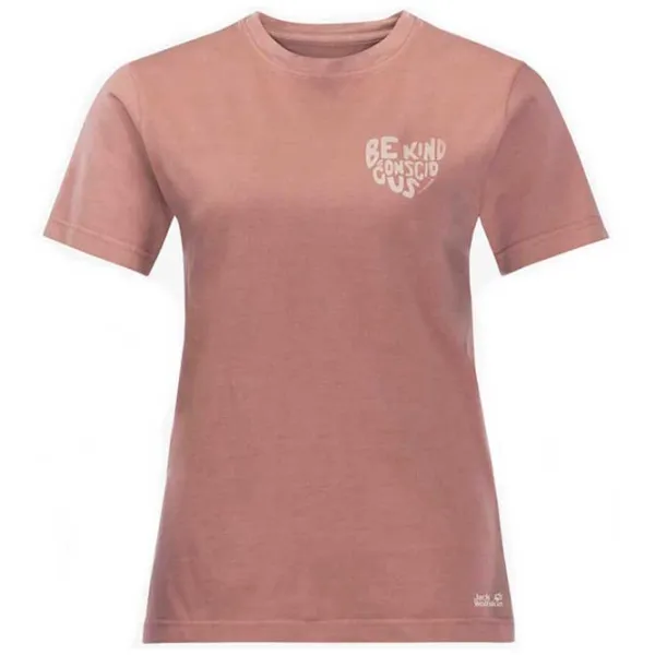 Tricou pentru femei Jack Wolfskin Nature T W Bumbac/ Pink photo 1