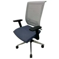 Fotoliu de birou ART EVA-II-L14GM9 Pânză, plasă acrilică/ Black Gray