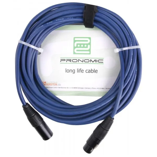 Cablu audio Pronomic DMX3-10 PVC/ Blue photo 1