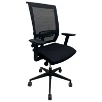 Офисное кресло ART EVA-II-L01GM8 Ткань, акриловая сетка/ Черный Черный