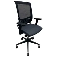 Офисное кресло ART EVA-II-L20GM8 Ткань, акриловая сетка/ Серый Черный