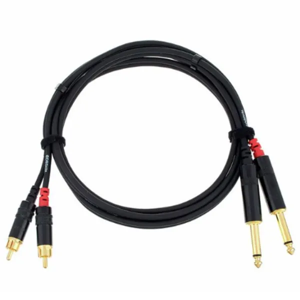 Cablu audio Cordial CFU 1.5 PC PVC/ Black photo 1