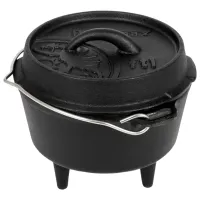 Котел Petromax Dutch Oven ft1 1л / Чугун / Черный