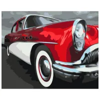 Pictură pe numere BrushMe Viteză retro 50 x 40 cm/ Orizontală