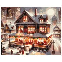 Картина по номерам BrushMe Вечеринка в новогоднюю ночь 50 x 40 см/ Горизонтальная