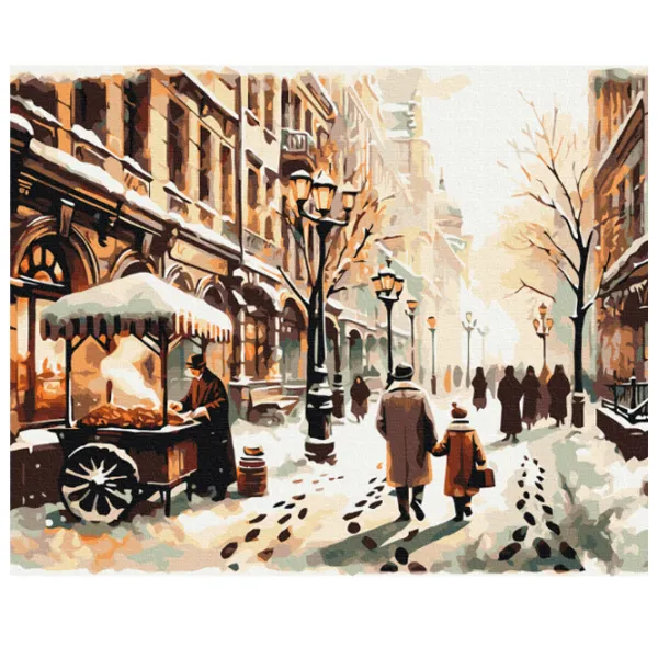 Картина по номерам BrushMe Зимний город 50 x 40 см/ Горизонтальная photo 1 Картина по номерам BrushMe Зимний город 50 x 40 см/ Горизонтальная photo 1