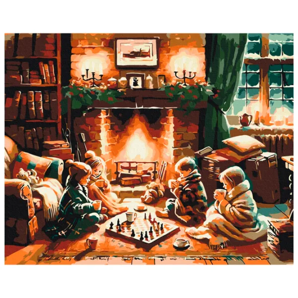 Картина по номерам BrushMe Когда за окном вьюга 50 x 40 см/ Горизонтальная photo 1 Картина по номерам BrushMe Когда за окном вьюга 50 x 40 см/ Горизонтальная photo 1