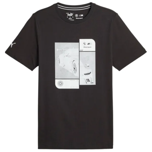 Tricou pentru bărbați Puma Bmw Mms Ess Car Graphic Tee 100% bumbac/ Black photo 1