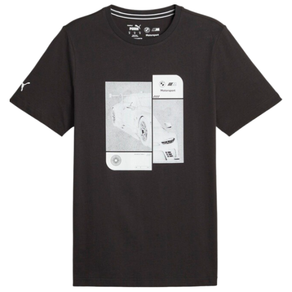 Tricou pentru bărbați Puma Bmw Mms Ess Car Graphic Tee 100% bumbac/ Black photo 1