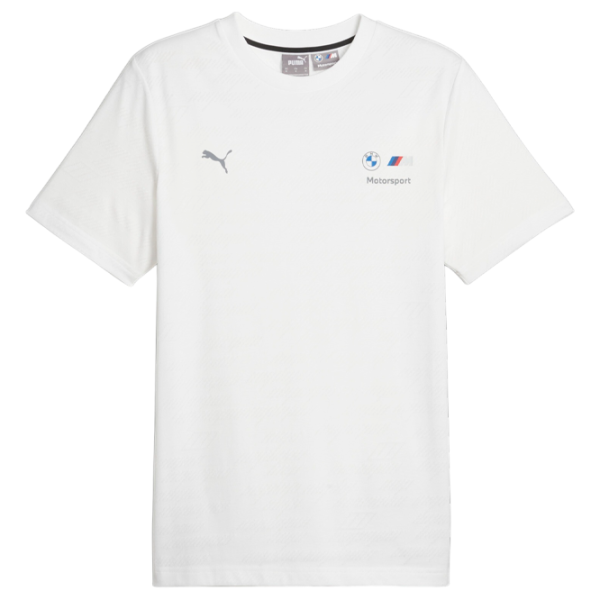 Футболка для мужчин Puma Bmw Mms Jacquard Tee 72% хлопок, 28% полиэстер/ Белый photo 1