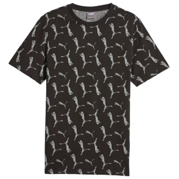 Tricou pentru bărbați Puma Ess+ Logo Lab Holiday Aop Tee 100% bumbac/ Black photo 1