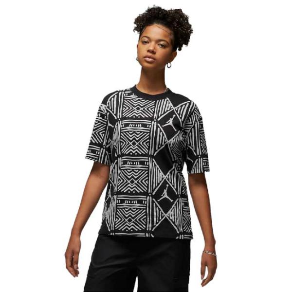 Футболка для женщин Nike Jordan Aop Gf Tee Core Хлопок/ Черный photo 1